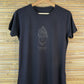 LISA aus Holzfaser (EcoVero) mit floralem Logo, dark navy
