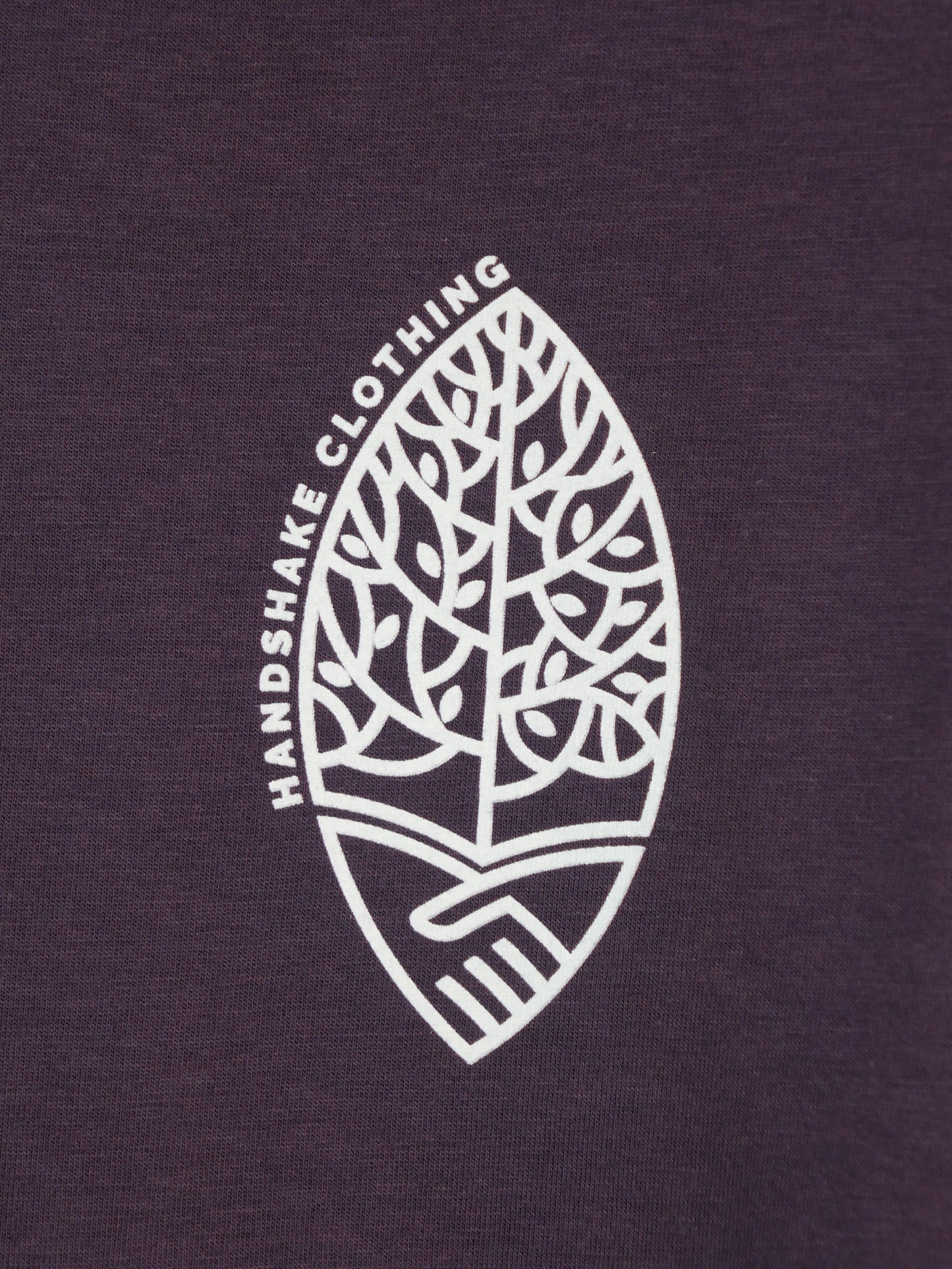 FRITZ aus Bambusfaser mit kleinem Logo, aubergine