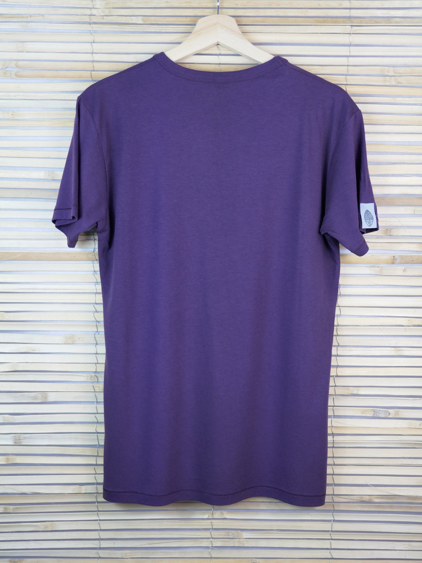 FRITZ aus Bambusfaser mit kleinem Logo, aubergine
