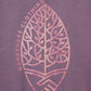 PAVEL aus Bambusfaser mit großem Logo, aubergine